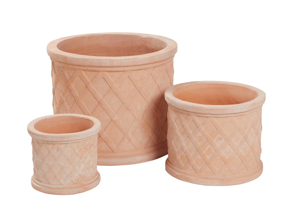 Terracotta Lattice Cylinder